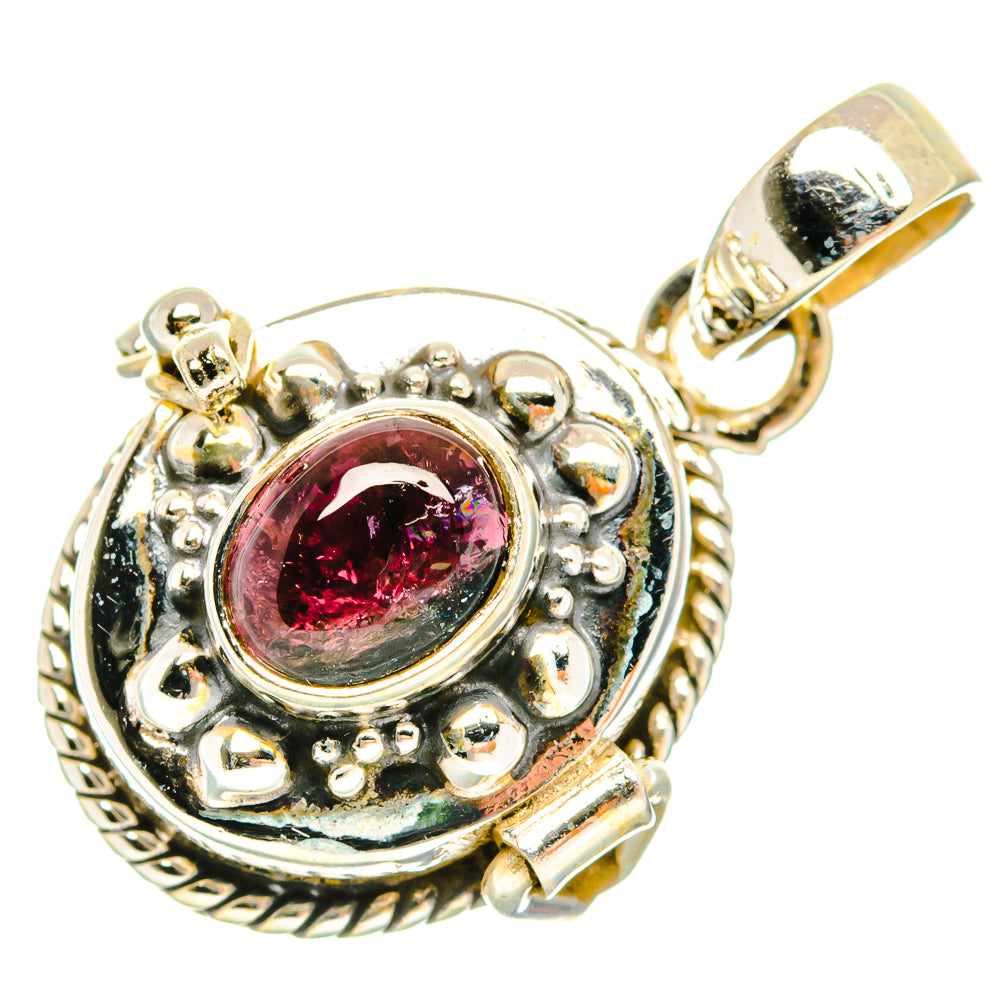 Pink Tourmaline Pendants handcrafted by Ana Silver Co - PD27085 - Photo 2