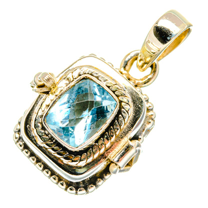Blue Topaz Pendants handcrafted by Ana Silver Co - PD27092 - Photo 2