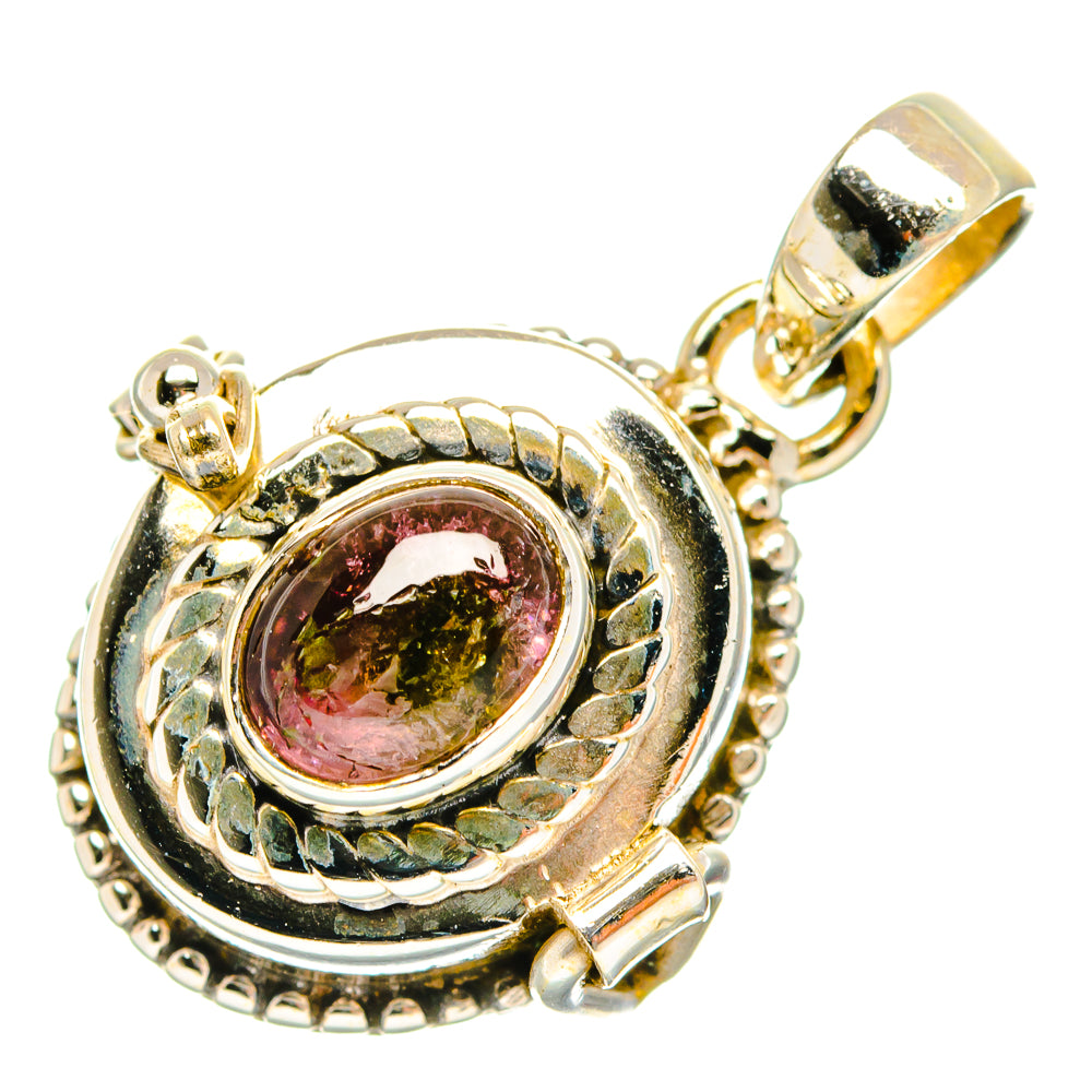 Pink Tourmaline Pendants handcrafted by Ana Silver Co - PD27102 - Photo 2