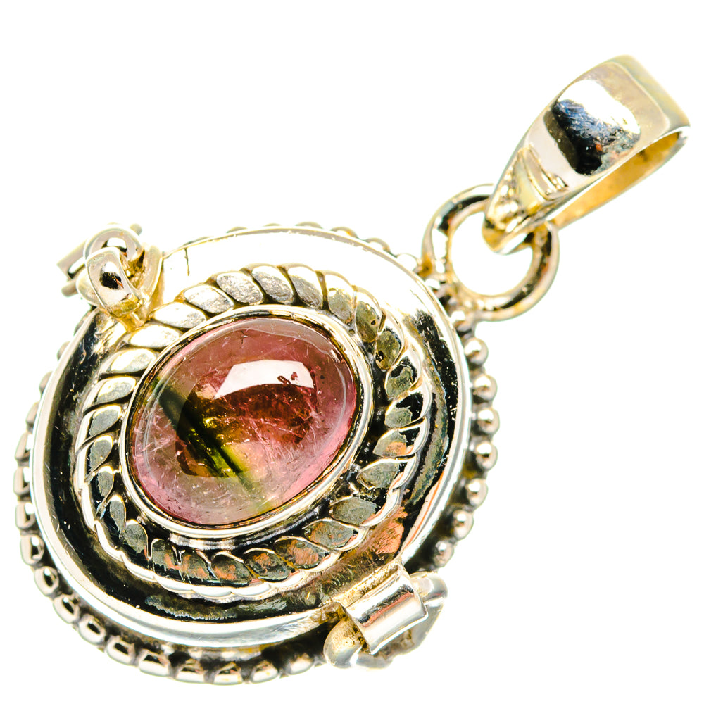 Watermelon Tourmaline Pendants handcrafted by Ana Silver Co - PD27103 - Photo 2