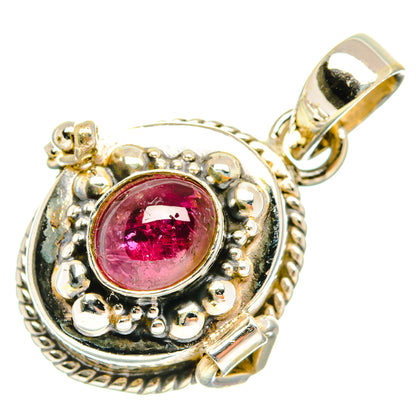 Pink Tourmaline Pendants handcrafted by Ana Silver Co - PD27107 - Photo 2
