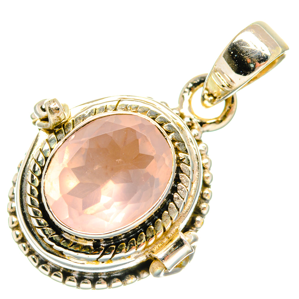 Rose Quartz Pendants handcrafted by Ana Silver Co - PD27110 - Photo 2