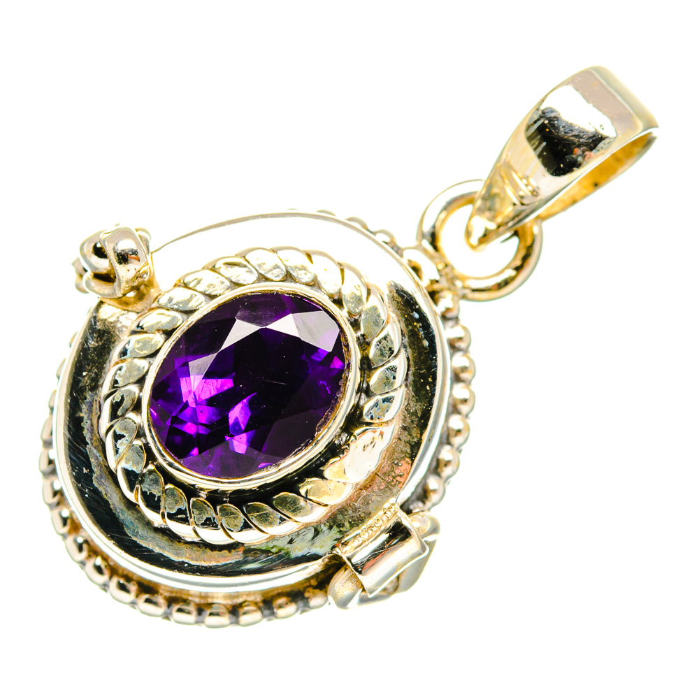 African Amethyst Pendants handcrafted by Ana Silver Co - PD27115 - Photo 2