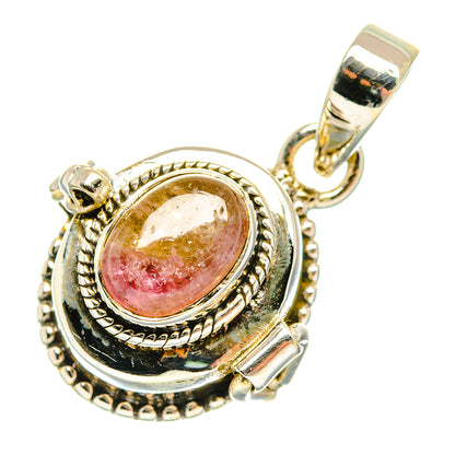 Pink Tourmaline Pendants handcrafted by Ana Silver Co - PD27117 - Photo 2