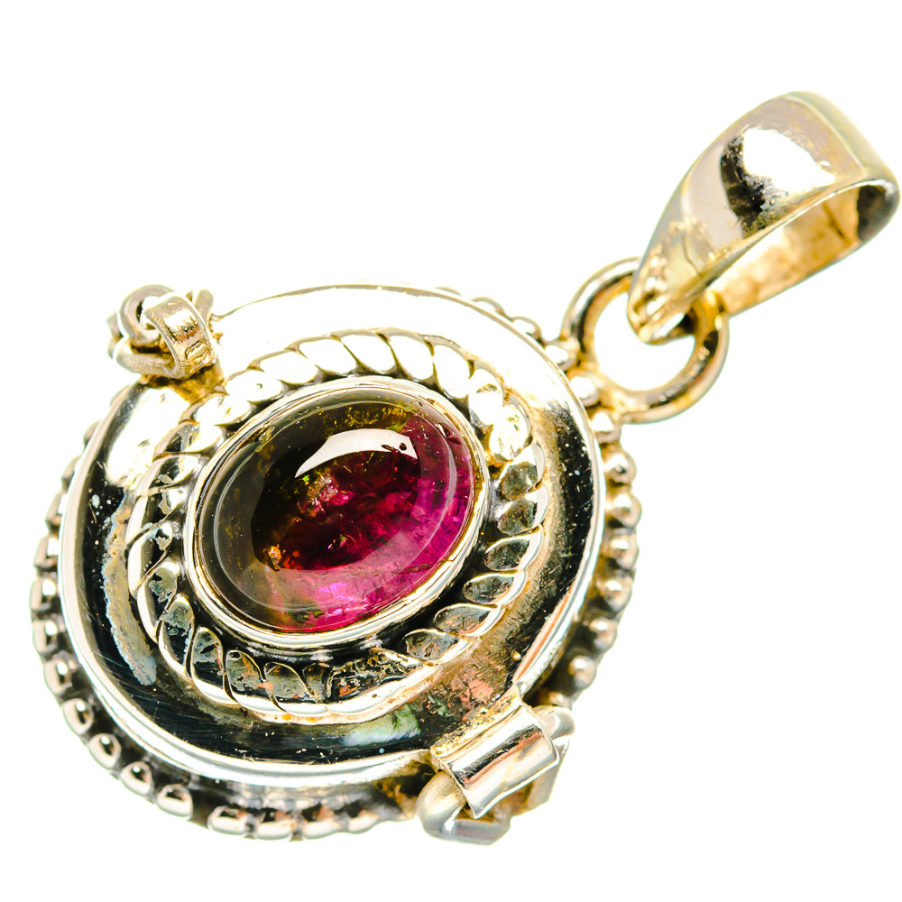 Watermelon Tourmaline Pendants handcrafted by Ana Silver Co - PD27129 - Photo 2