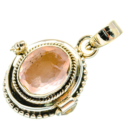 Rose Quartz Pendants handcrafted by Ana Silver Co - PD27130 - Photo 2