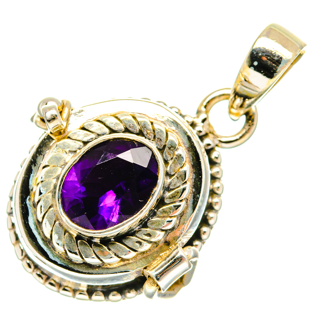 African Amethyst Pendants handcrafted by Ana Silver Co - PD27134 - Photo 2