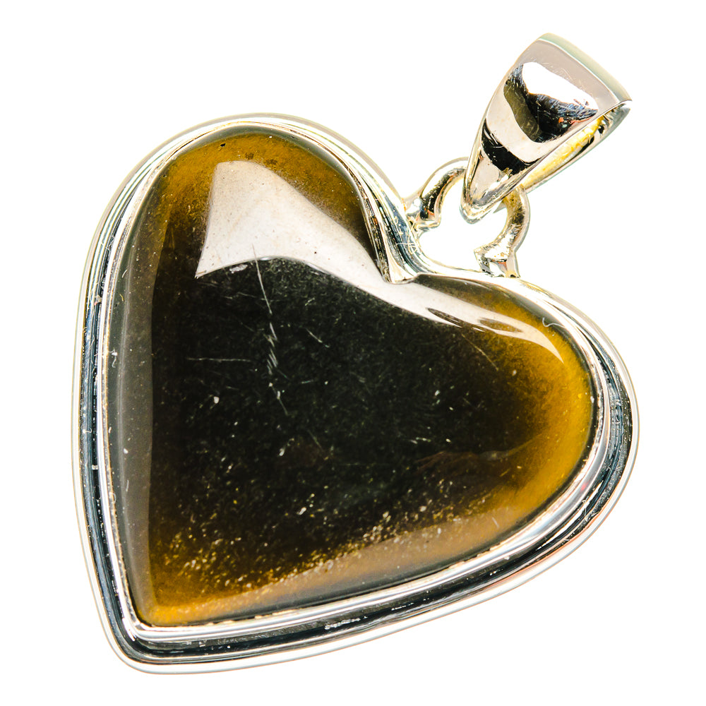 Black onyx heart pendant in 925 sterling silver, heart-cut stone with metal bail.