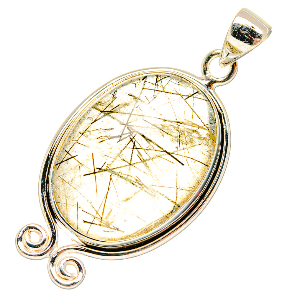 Tourmalinated Quartz Pendants handcrafted by Ana Silver Co - PD27145 - Photo 2