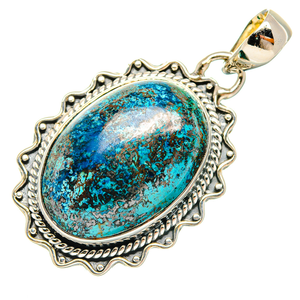 Shattuckite Pendants handcrafted by Ana Silver Co - PD27152 - Photo 2