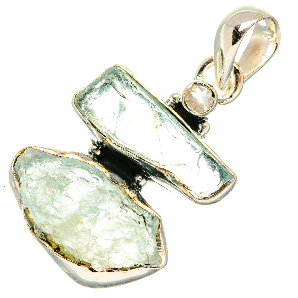 Aquamarine Pendants handcrafted by Ana Silver Co - PD27218 - Photo 2