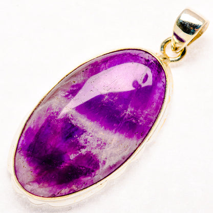 Chevron Amethyst Pendants handcrafted by Ana Silver Co - PD27221 - Photo 2