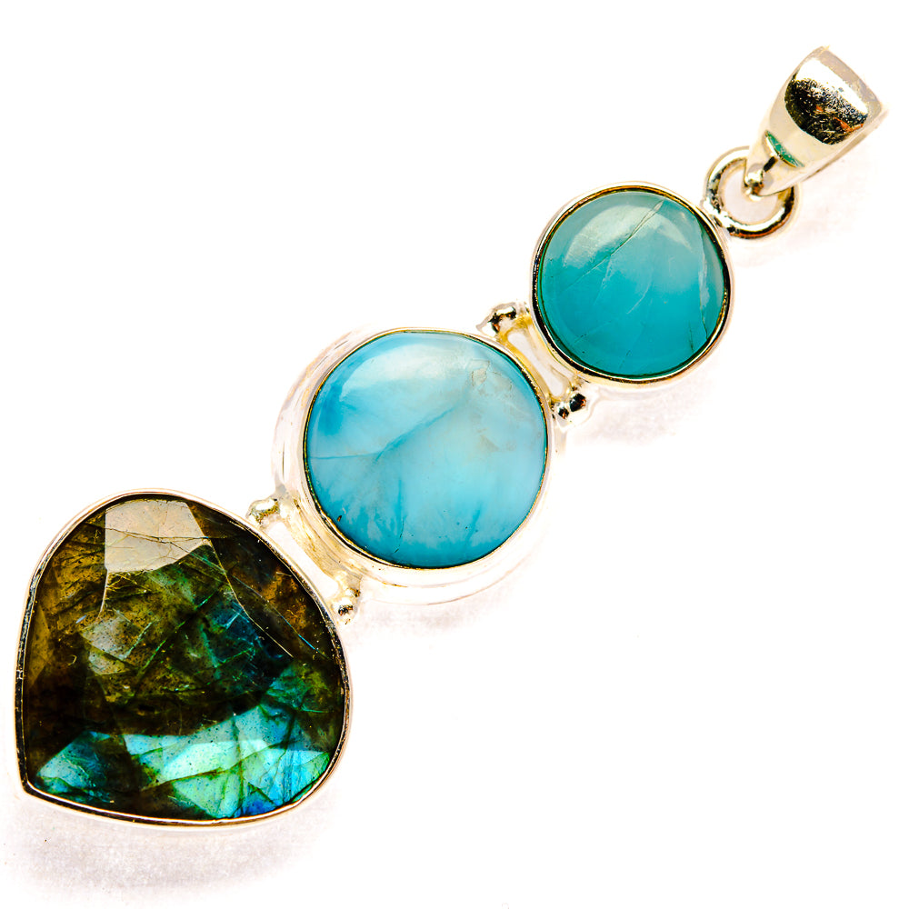 Labradorite Pendants handcrafted by Ana Silver Co - PD27228 - Photo 2