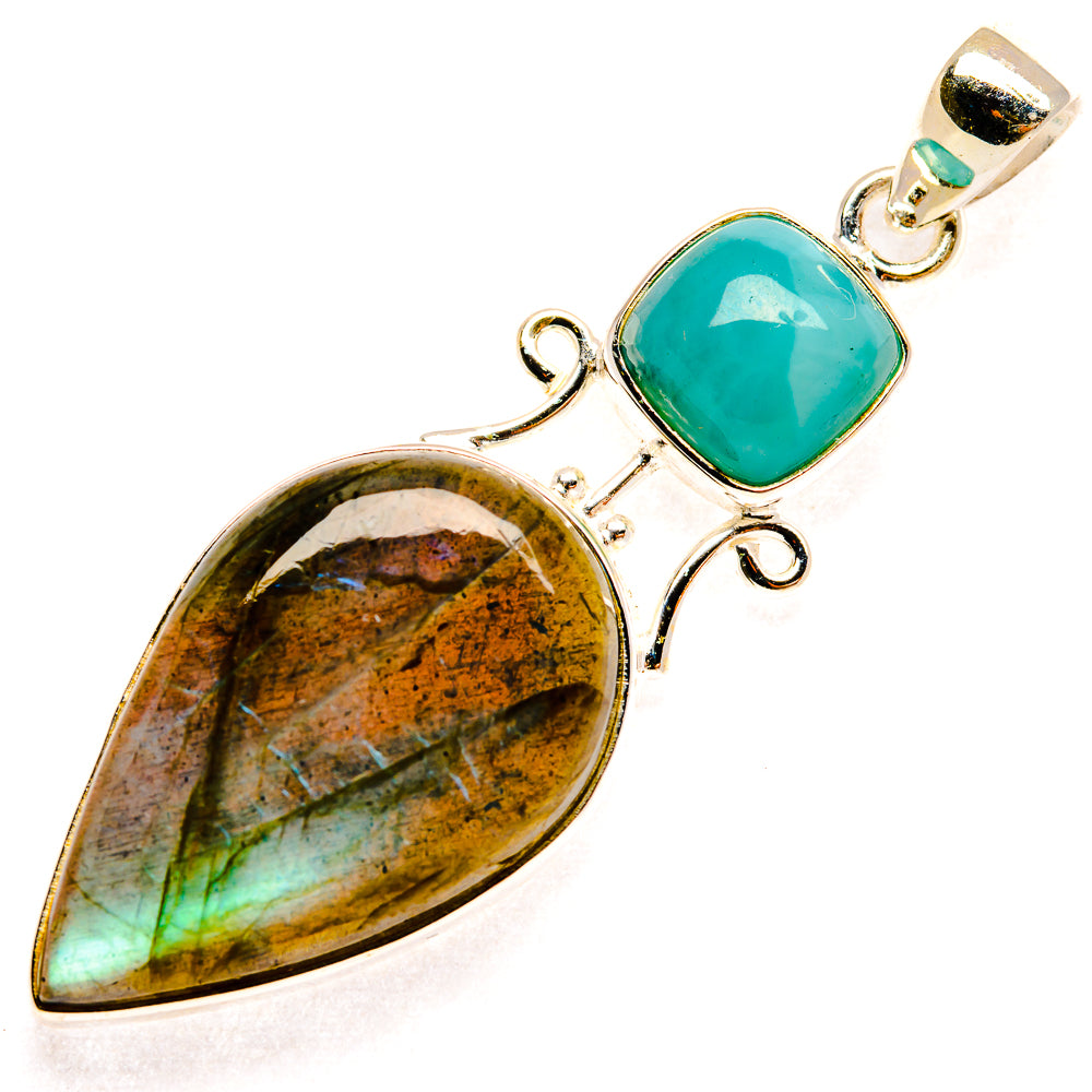 Labradorite Pendants handcrafted by Ana Silver Co - PD27230 - Photo 2