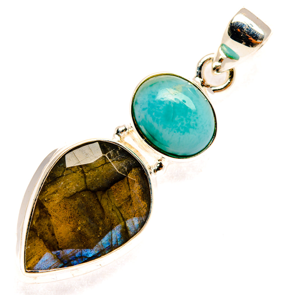 Labradorite Pendants handcrafted by Ana Silver Co - PD27240 - Photo 2