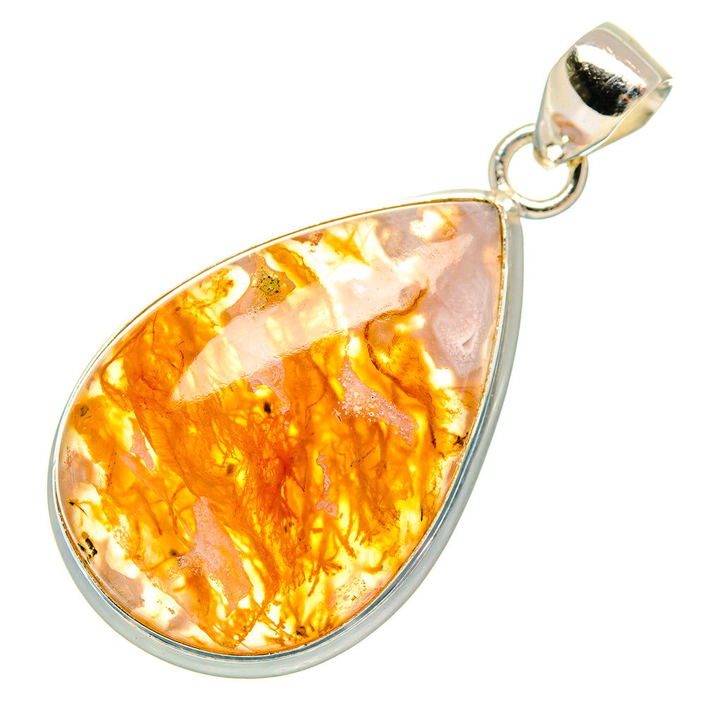 Plume Agate Pendants handcrafted by Ana Silver Co - PD27263 - Photo 2