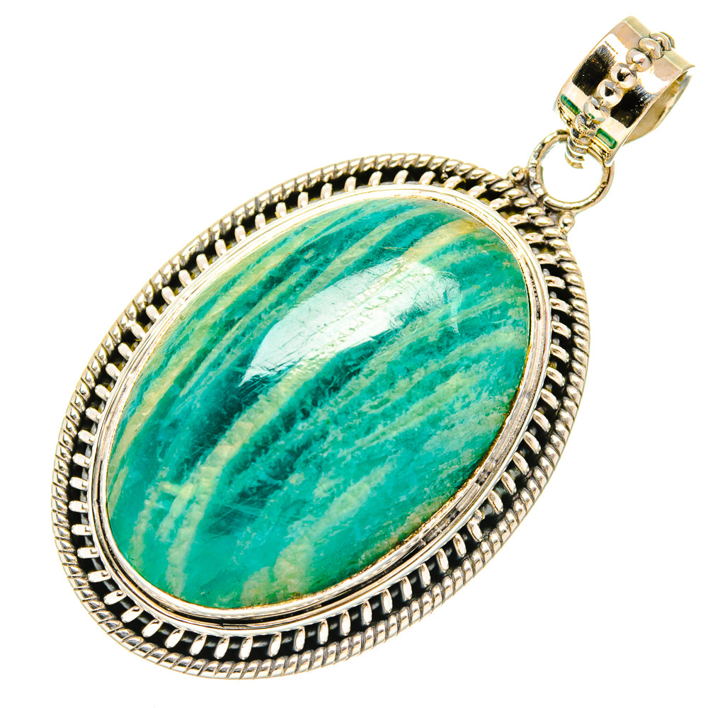 Amazonite Pendants handcrafted by Ana Silver Co - PD27270 - Photo 2