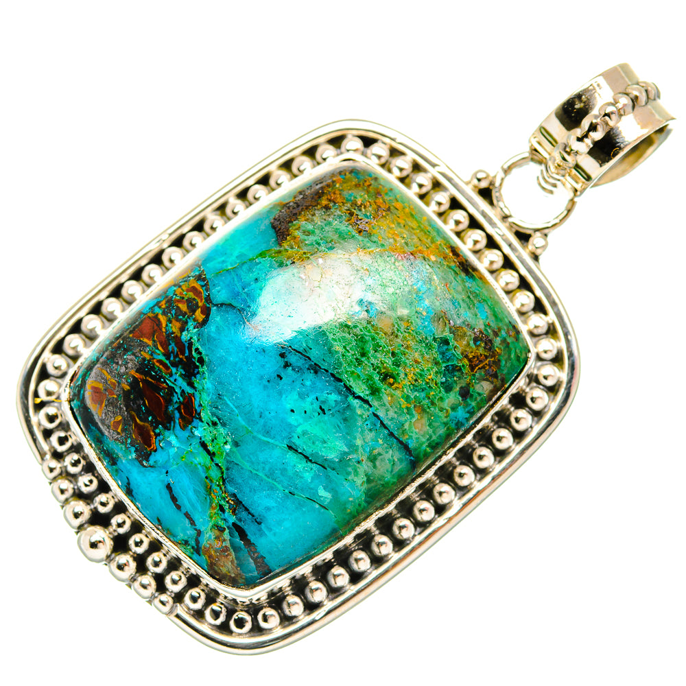 Chrysocolla Pendants handcrafted by Ana Silver Co - PD27273 - Photo 2