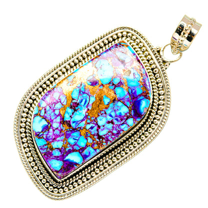 Purple Copper Composite Turquoise Pendants handcrafted by Ana Silver Co - PD27276 - Photo 2