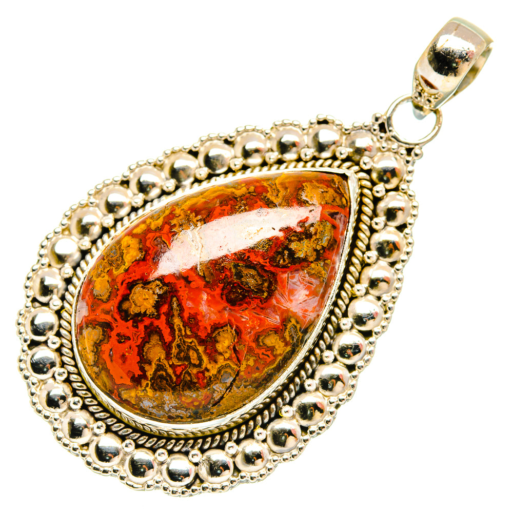 Moroccan Agate Pendants handcrafted by Ana Silver Co - PD27283 - Photo 2