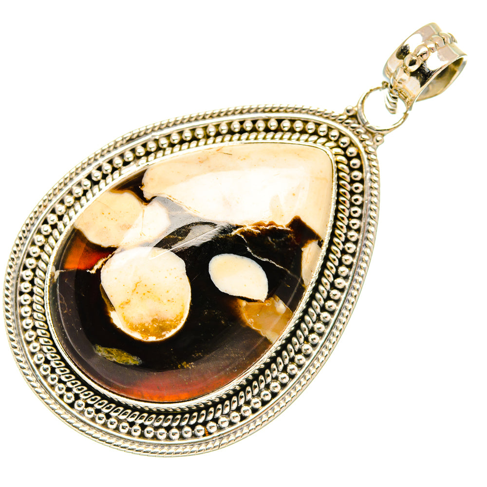 Peanut Wood Jasper Pendants handcrafted by Ana Silver Co - PD27291 - Photo 2