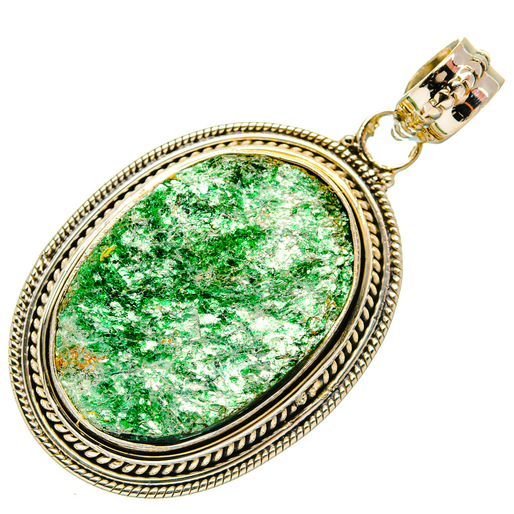 Green Fuchsite Pendants handcrafted by Ana Silver Co - PD27304 - Photo 2