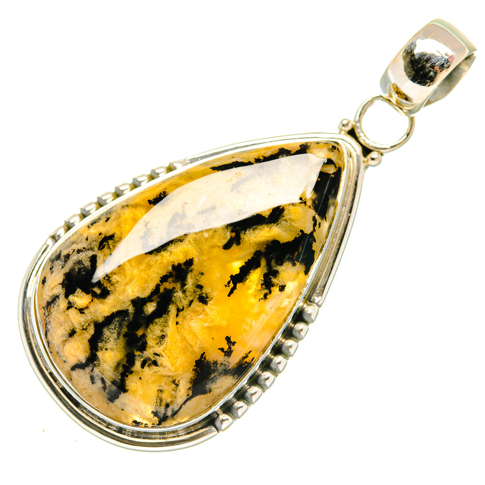 Plume Agate Pendants handcrafted by Ana Silver Co - PD27309 - Photo 2