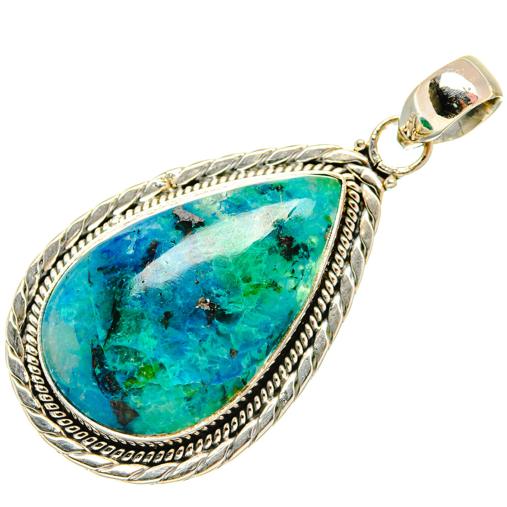 Chrysocolla Pendants handcrafted by Ana Silver Co - PD27312 - Photo 2