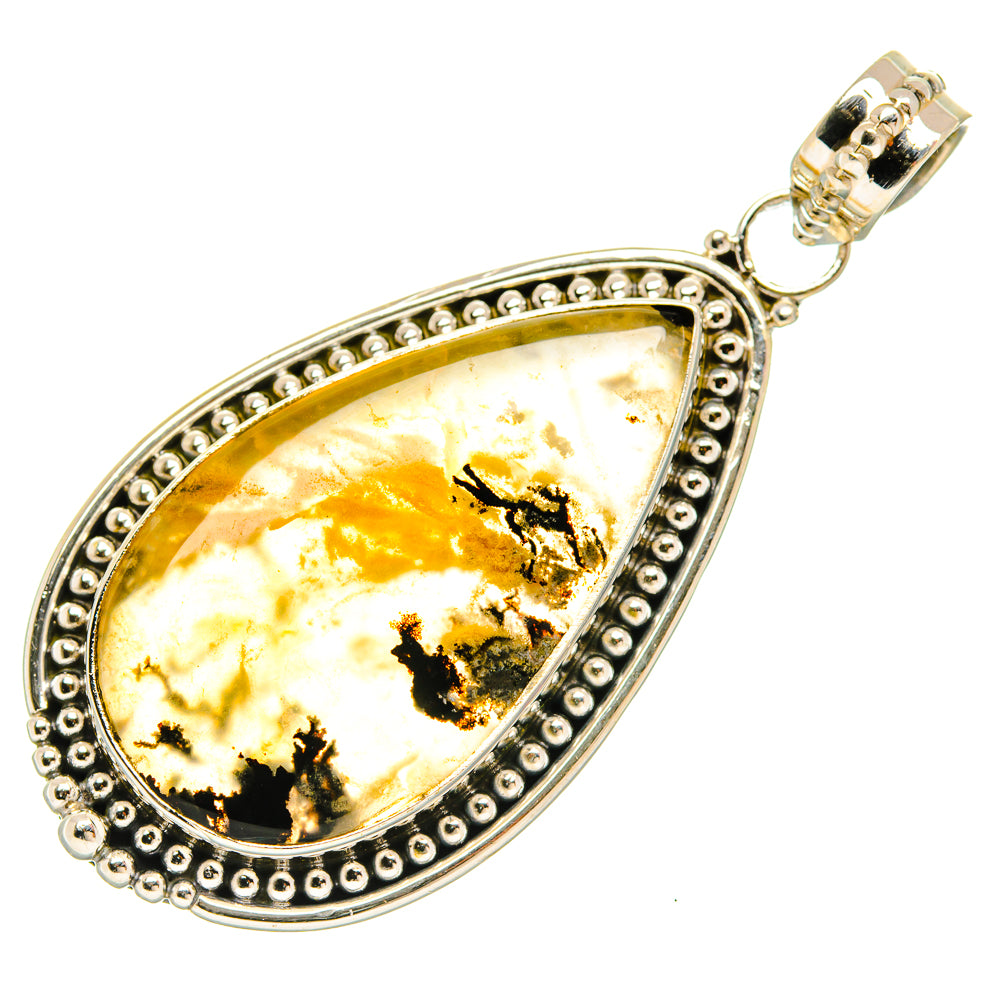 Plume Agate Pendants handcrafted by Ana Silver Co - PD27320 - Photo 2