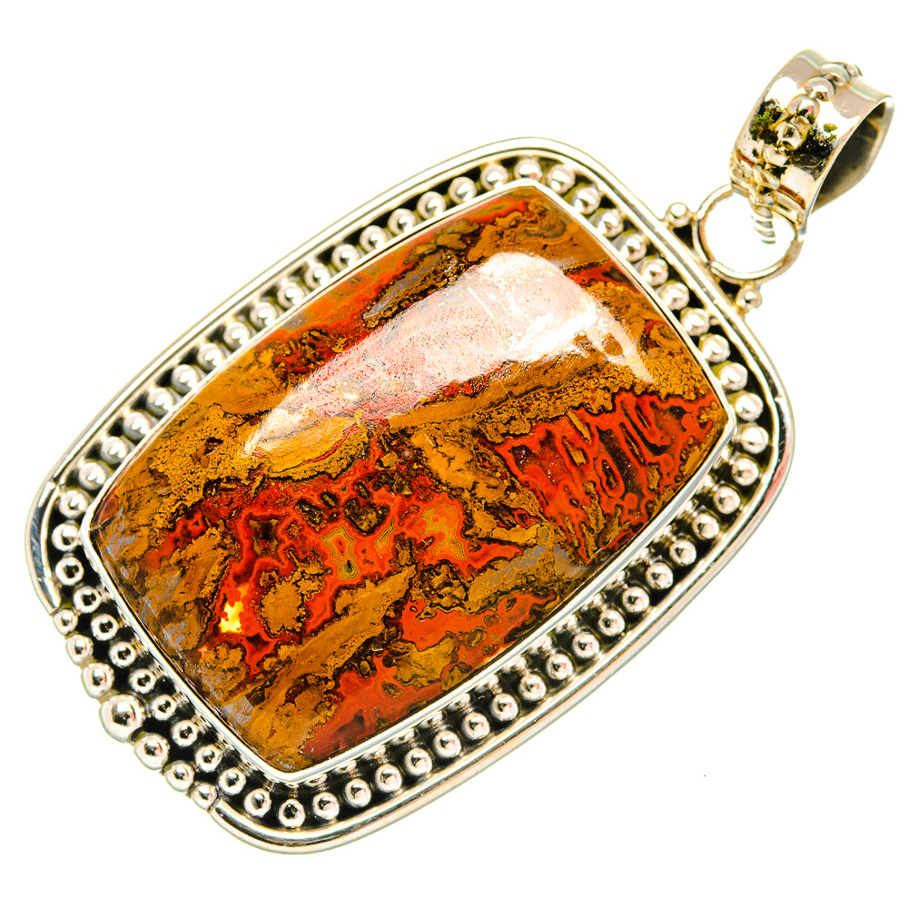 Moroccan Agate Pendants handcrafted by Ana Silver Co - PD27327 - Photo 2