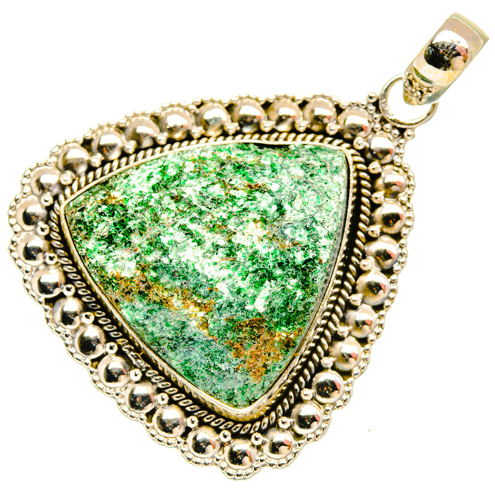 Green Fuchsite Pendants handcrafted by Ana Silver Co - PD27337 - Photo 2