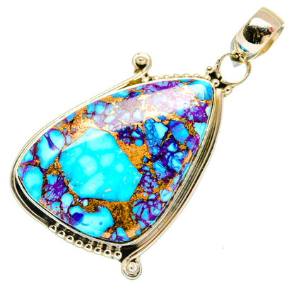 Purple Copper Composite Turquoise Pendants handcrafted by Ana Silver Co - PD27341 - Photo 2