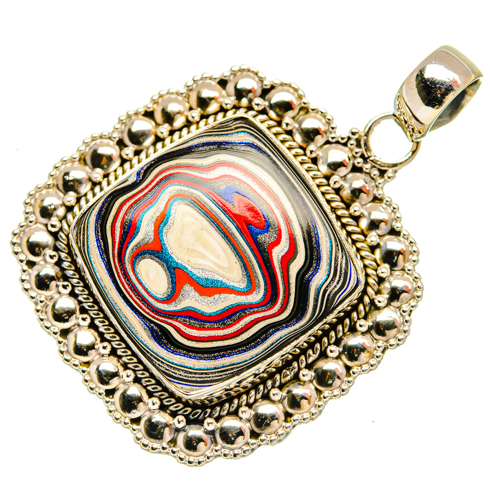 Fordite Pendants handcrafted by Ana Silver Co - PD27350 - Photo 2