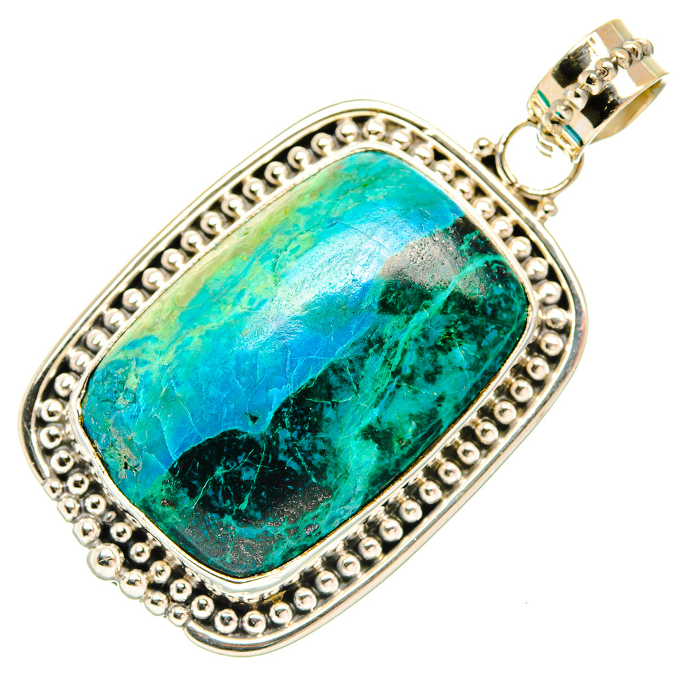 Chrysocolla Pendants handcrafted by Ana Silver Co - PD27353 - Photo 2