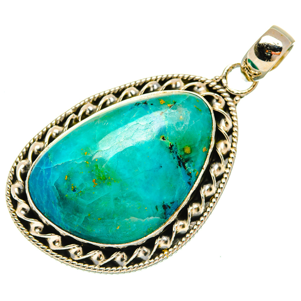 Chrysocolla Pendants handcrafted by Ana Silver Co - PD27354 - Photo 2