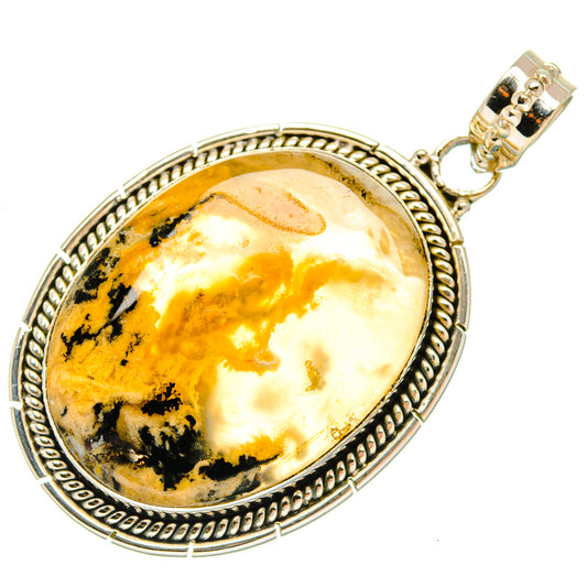 Plume Agate Pendants handcrafted by Ana Silver Co - PD27357 - Photo 2