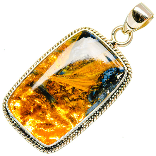 Golden Pietersite Pendants handcrafted by Ana Silver Co - PD27364 - Photo 2