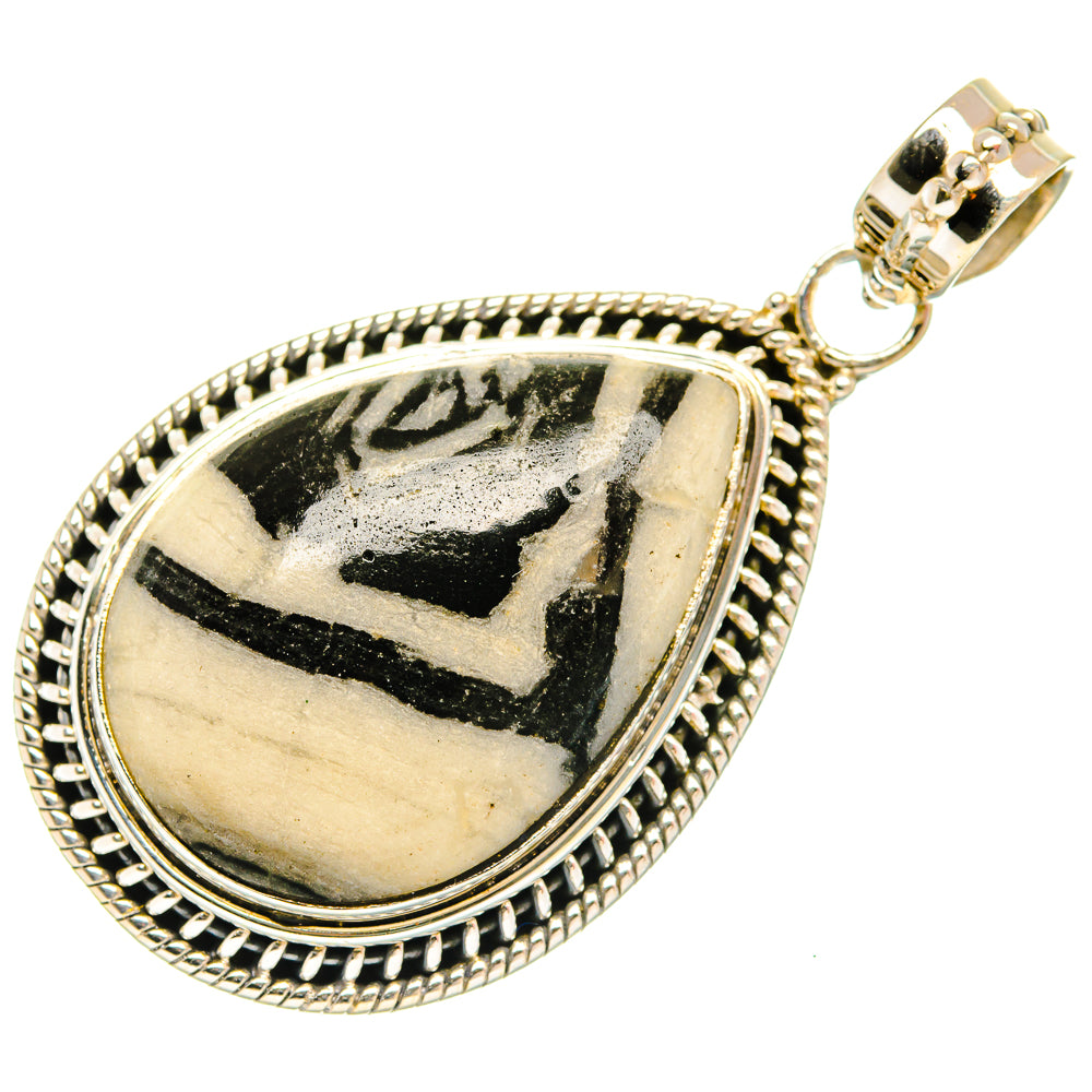 Pinolith Jasper Pendants handcrafted by Ana Silver Co - PD27377 - Photo 2