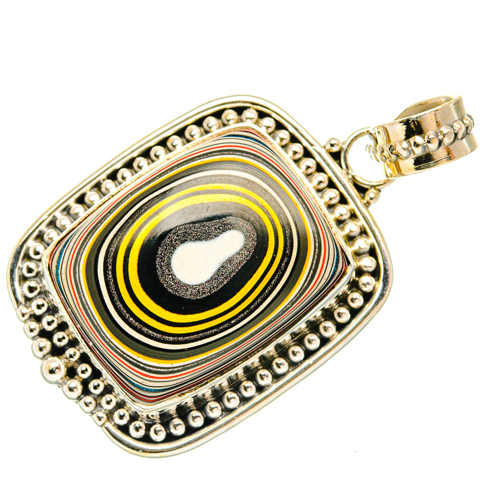 Fordite Pendants handcrafted by Ana Silver Co - PD27380 - Photo 2