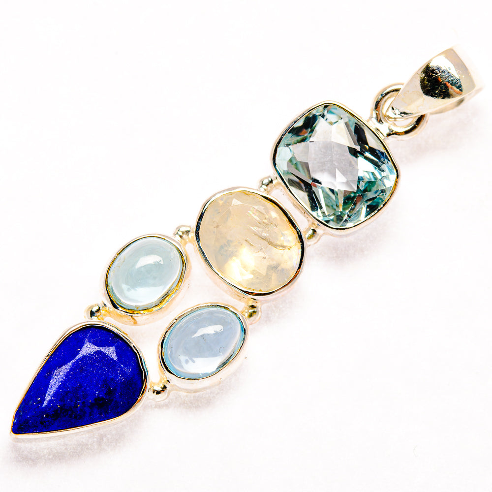 Lapis Lazuli Pendants handcrafted by Ana Silver Co - PD27394 - Photo 2