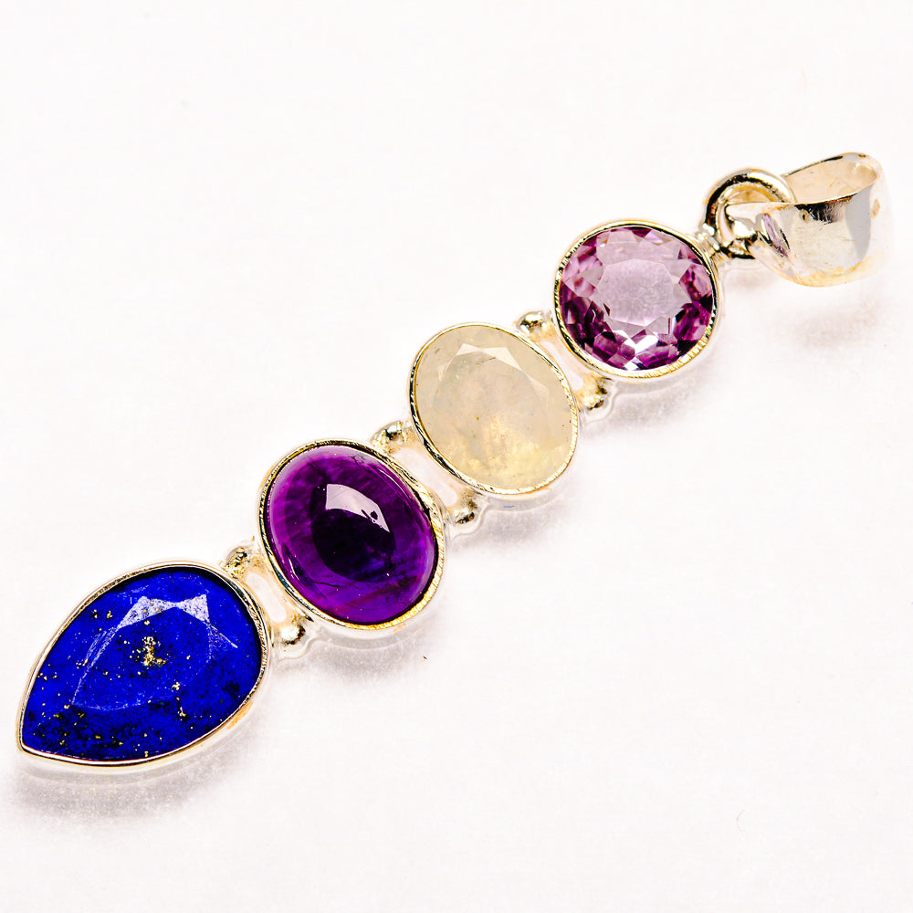 Lapis Lazuli Pendants handcrafted by Ana Silver Co - PD27398 - Photo 2