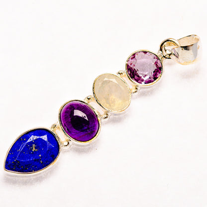 Lapis Lazuli Pendants handcrafted by Ana Silver Co - PD27398 - Photo 2