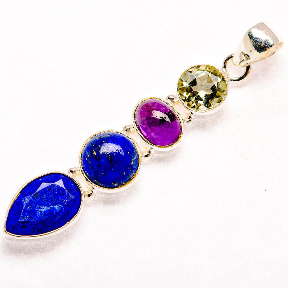 Lapis Lazuli Pendants handcrafted by Ana Silver Co - PD27417 - Photo 2