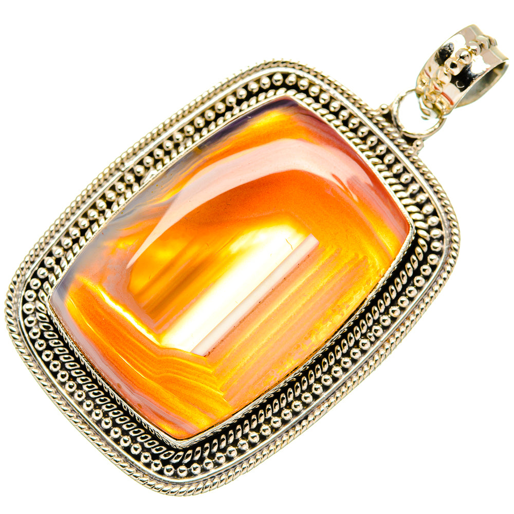 Botswana Agate Pendants handcrafted by Ana Silver Co - PD27439 - Photo 2