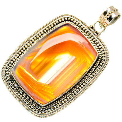 Botswana Agate Pendants handcrafted by Ana Silver Co - PD27439 - Photo 2