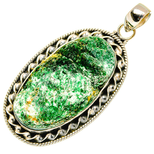 Ruby Fuchsite Pendants handcrafted by Ana Silver Co - PD27449 - Photo 2