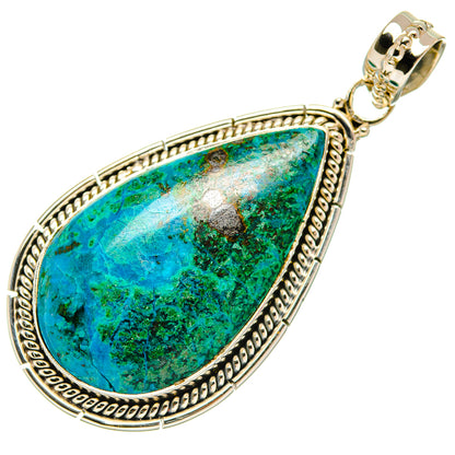 Chrysocolla Pendants handcrafted by Ana Silver Co - PD27451 - Photo 2