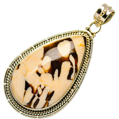 Peanut Wood Jasper Pendants handcrafted by Ana Silver Co - PD27460 - Photo 2