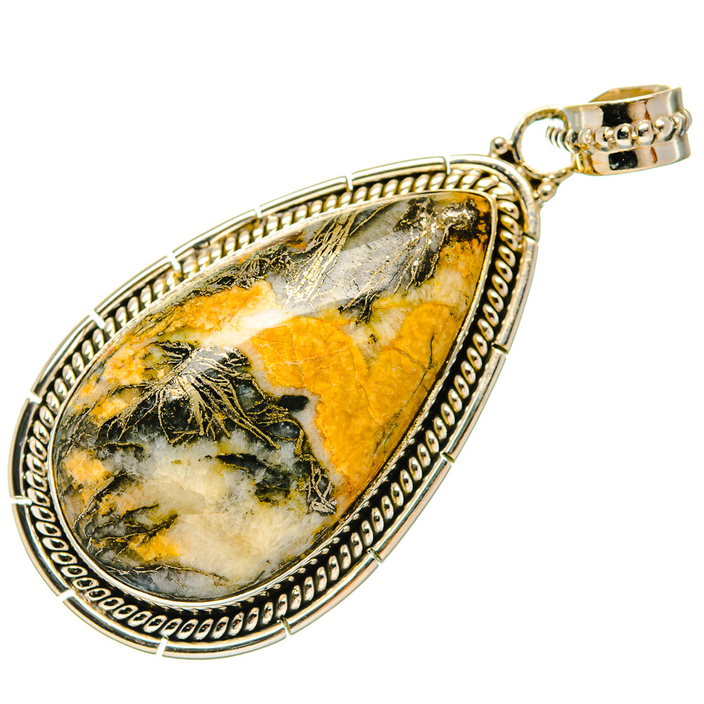 Pyrite Agate Pendants handcrafted by Ana Silver Co - PD27467 - Photo 2