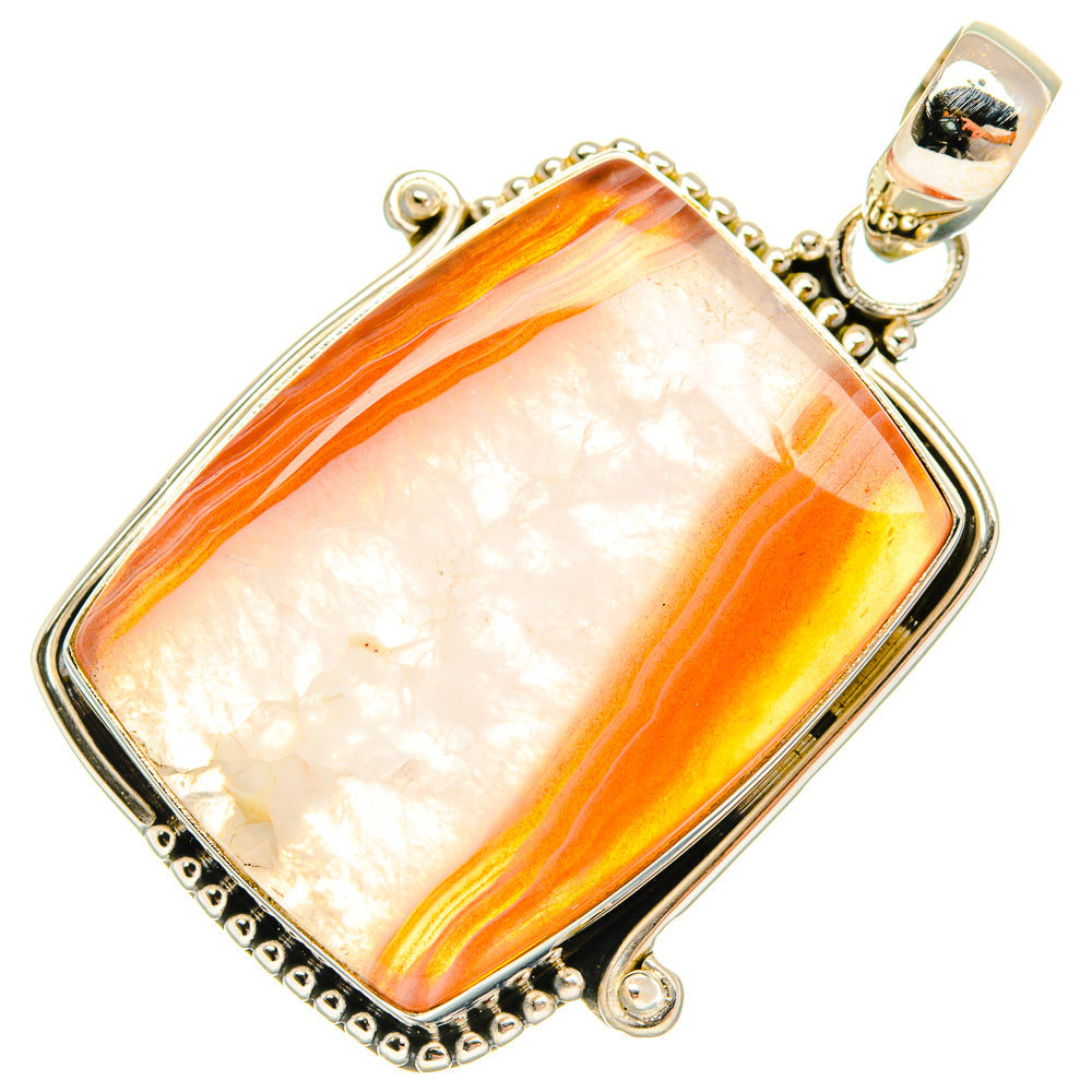 Botswana Agate Pendants handcrafted by Ana Silver Co - PD27469 - Photo 2